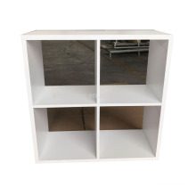 Wooden 4-Tier Bookcase Book Shelf Display Storage Shelf with 8 Compartments White